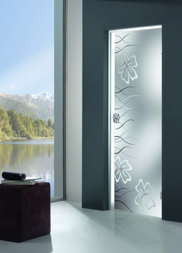 室内门 - LINARIA - CRISTAL PORTE D'ARREDO - 玻璃 / 平开 / 釉面