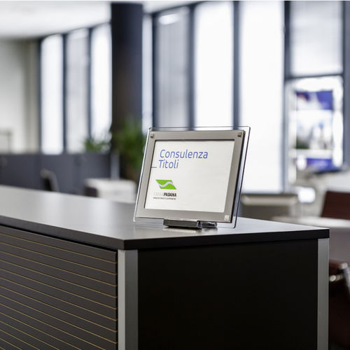 台面式标识板 - SIGN_DESK - Flex - Plexiglas®宝克力 / 双面 / 室内