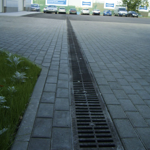 带网格排水槽 - FASERFIX KS - HAURATON - 纤维混凝土 / 电镀钢 / 铸铁
