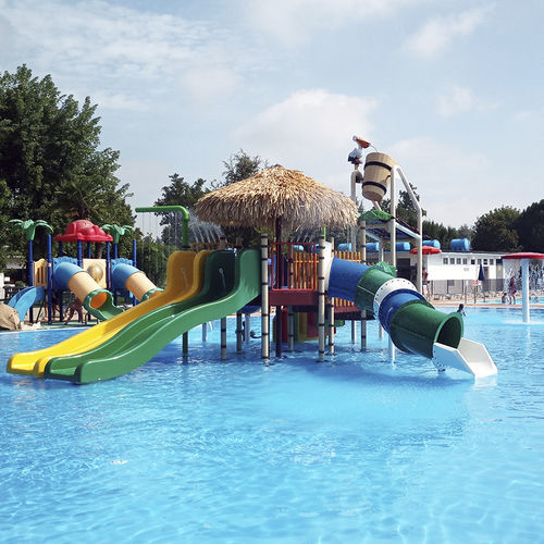 直滑梯 - PLAYSLIDE - TECNOPISCINE INTERNATIONAL - 旋转式 / 用于水上乐园 / 不锈钢