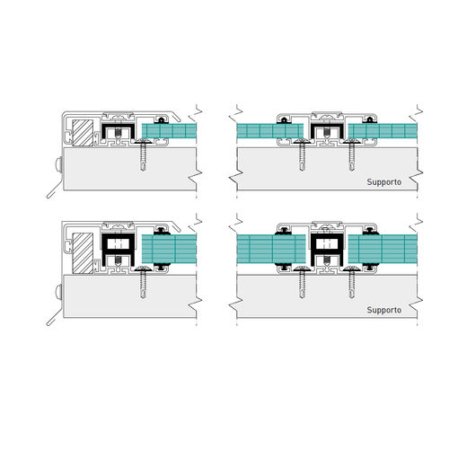 阳极氧化铝型材 - Stabilit Suisse - H形 / 用于隔墙 / 棚顶