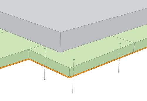 隔热隔音材料 - FIRST FLOOR INSULATION - CELENIT - 刨花 / 板式 / 用于楼板
