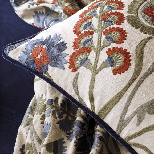 室内装饰面料 - HARDWICK CREWEL  - Zoffany - 用于窗帘 / 用于遮光卷帘 / 花朵图案