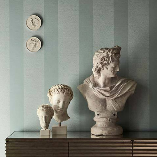 现代风格墙纸 - ORMONDE STRIPE - Zoffany - 条纹 / 仿布 / 灰色