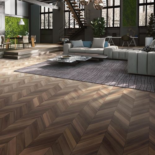 层压地板 - European Neutro - BERTI PAVIMENTI LEGNO - 胡桃木 / 拉绒 / 烤漆