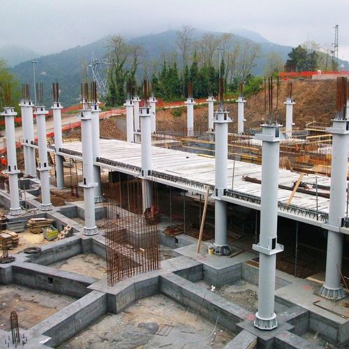 混凝土预制柱 - NPS® PDTI® - TECNOSTRUTTURE - NPS SYSTEM® - 钢 / 圆形 / 长方形