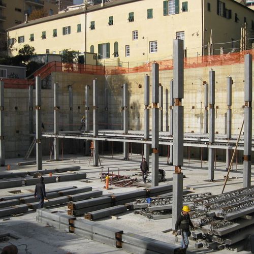 混凝土预制柱 - NPS® PTC® - TECNOSTRUTTURE - NPS SYSTEM® - 钢 / 预制 / 圆形