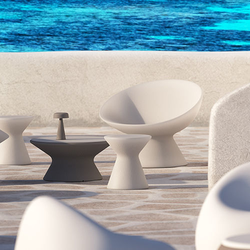 现代风格凳子 - fade low - PLUSt COLLECTION - 聚乙烯 / 中央脚撑 / 发光