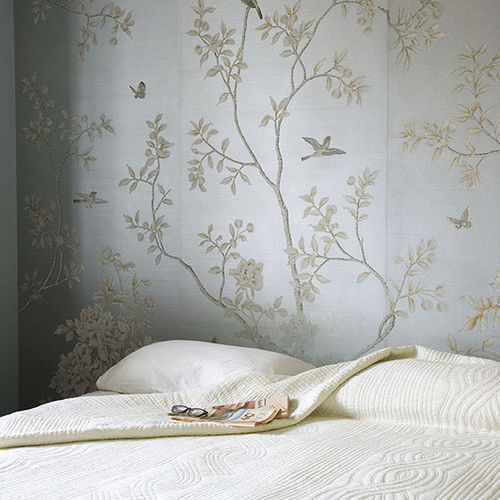 传统风格墙纸 - CHINESE WINTER GARDEN - Misha wallcoverings - 丝绸 / 印花 / 中国风