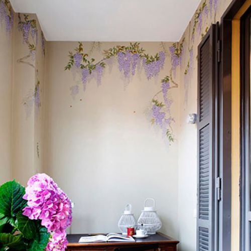 东方风格墙纸 - WISTERIA - Misha wallcoverings - 丝绸 / 印花 / 中国风