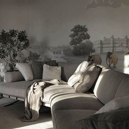 传统风格墙纸 - THE TEA ROUTE - Misha wallcoverings - 丝绸 / 自然图案 / 场景图案