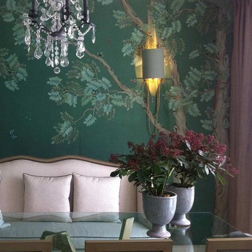 东方风格墙纸 - PAGODA TREE - Misha wallcoverings - 丝绸 / 自然图案 / 中国风
