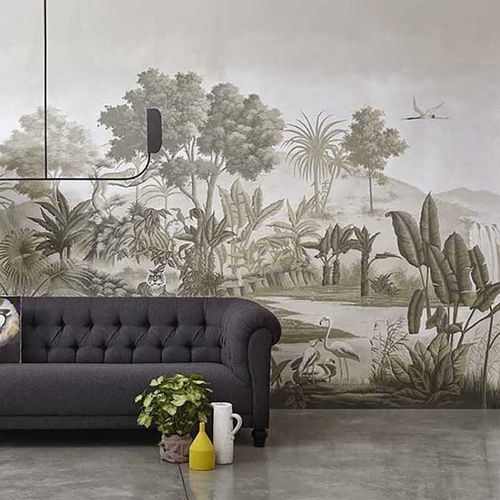 传统风格墙纸 - THE SPICE ROUTE - Misha wallcoverings - 丝绸 / 自然图案 / 全景式