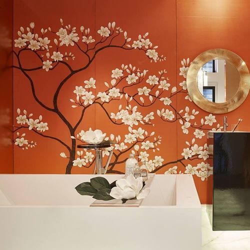 东方风格墙纸 - MAGNOLIA TREE - Misha wallcoverings - 丝绸 / 印花 / 中国风