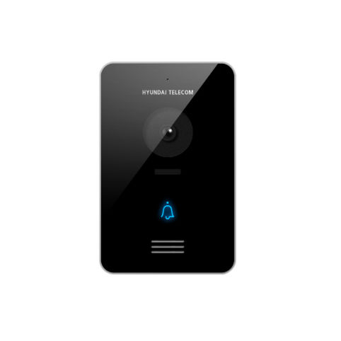 白色可视对讲机 - HCC-2000 - Hyundai Telecom - 黑色 / 室内 / 带有摄像头