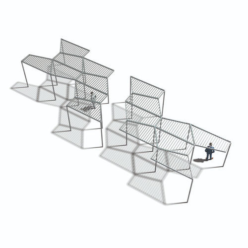 公共空间遮阴结构 - OMBRA IN CITTÀ: TILE - METALCO - 用于城市