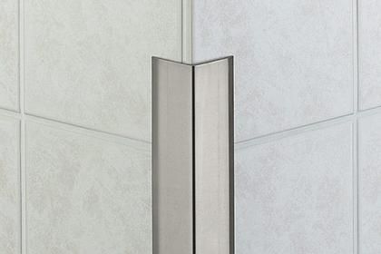 不锈钢型材收边条 - SCHLUTER®-ECK-K - Schluter Systems - 用于瓷砖 / 外角