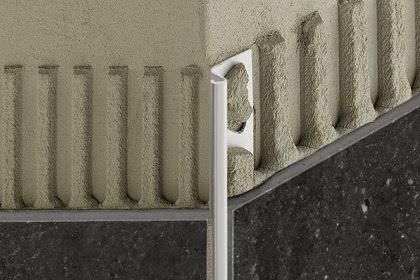不锈钢型材收边条 - SCHLUTER®-DECO-DE - Schluter Systems - 用于瓷砖 / 外角