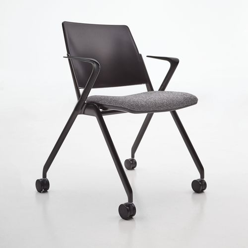 现代风格访客椅 - KUPP - Teknion - 室内 / 布料 / 金属桌脚