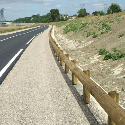 木质道路安全栏 - G4M & G2M  - Rondino - 电镀钢 / 公路