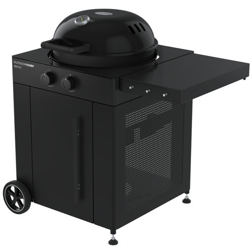 燃气烧烤架 - AROSA 570 G - Outdoor Chef - 带滑轮 / 彩绘金属 / 不锈钢