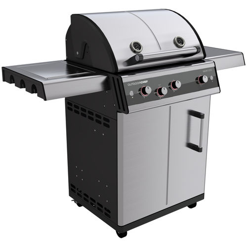 燃气烧烤架 - DUALCHEF S 325 G - Outdoor Chef - 带滑轮 / 不锈钢 / 带收纳