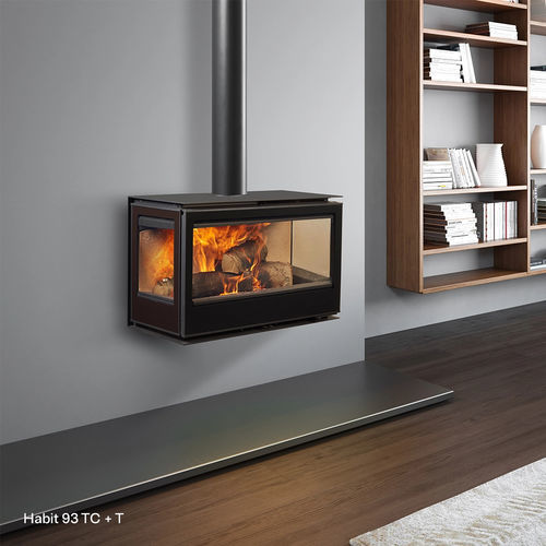木材采暖炉 - Habit  - ROCAL - 5 kW...10 kW / 10 kW...20 kW / 壁挂