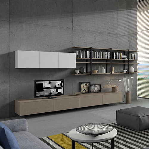 现代风格电视墙组合柜 - BIJOU - ARAN Cucine - 玻璃