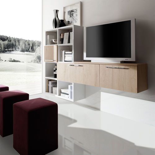 现代风格电视墙组合柜 - ERIKA - ARAN Cucine - 三聚氰胺