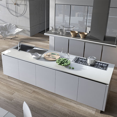 现代风格厨房 - BIJOU - ARAN Cucine - 铝制 / 玻璃 / 层压材料