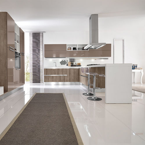 现代风格厨房 - TERRA - ARAN Cucine - 层压材料 / 聚合物 / 岛台式