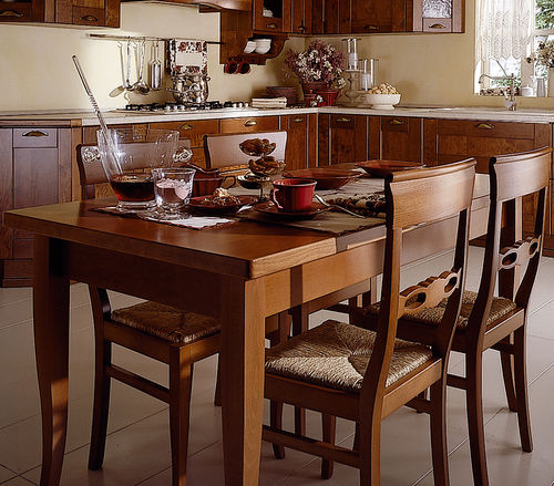 经典风格桌 - PANERA-ETRUSCA - ARAN Cucine - 实木 / 长方形 / 可延长