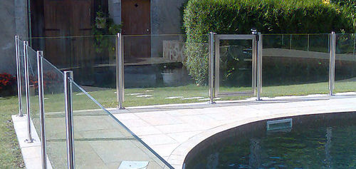 玻璃护栏 - SUR MESURE - FRANCE INOX INDUSTRIE - 不锈钢 / 钢 / 带栏杆