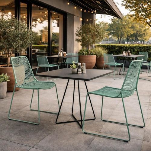 现代风格花园椅子 - TWO - ALTEK ITALIA DESIGN - 用于室外 / 电镀钢 / 喷漆钢