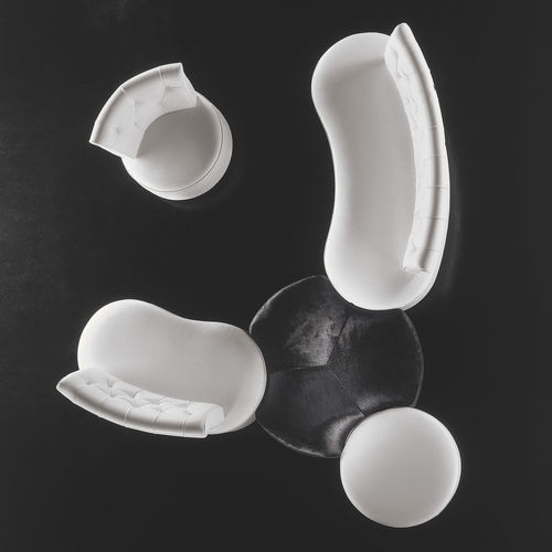 现代风格坐墩 - GALLERY SHAPED - ALTEK ITALIA DESIGN - 铝制 / 皮质 / 层压材料