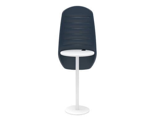 现代电话桌 - ERMES - ALTEK ITALIA DESIGN - HPL / 钢座桌脚 / 圆形
