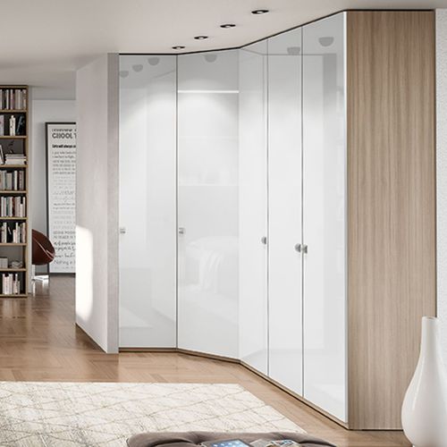 转角衣柜 / 现代风格 / 漆木 / 平开门式