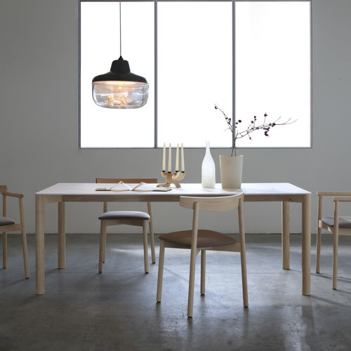 现代风格桌 - RADIUS - I.T.F. DESIGN SRL - 实木 / 白蜡木 / 陶瓷