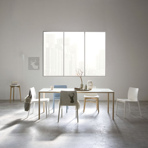 现代风格桌 - X-LIGHT - I.T.F. DESIGN SRL - 木质 / 木桌脚 / 长方形