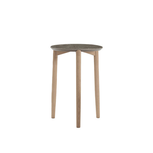 现代风格边桌 - WOOD U LIKE 3 G - I.T.F. DESIGN SRL - 贴面密度板 / 陶瓷 / 橡木桌脚