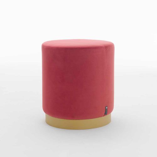 现代风格坐墩 - ROLL - I.T.F. DESIGN SRL - 丝绒 / 仿皮 / 圆形