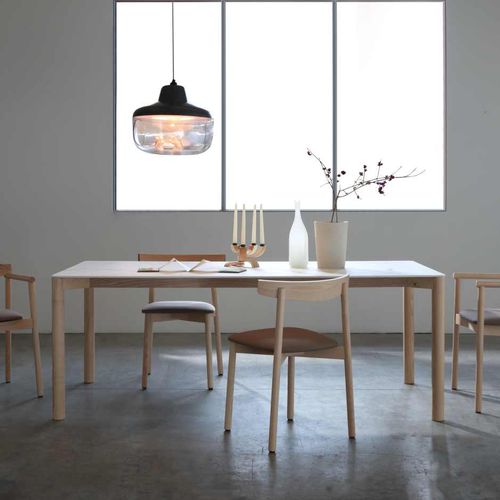 现代风格桌 - RADIUS - I.T.F. DESIGN SRL - 实木 / 白蜡木 / 陶瓷