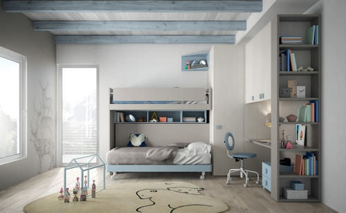 白色儿童房 - EVO 31 SALVASPAZIO - Mistral