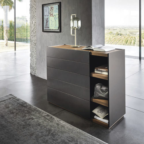 现代风格抽屉柜 - Filo Open - SANGIACOMO - 漆木 / 木制贴皮 / 带收纳