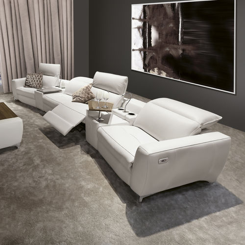 现代风格沙发 - JAZZ  - SAN MARCO - 皮质 / 带头枕 / 带扶手