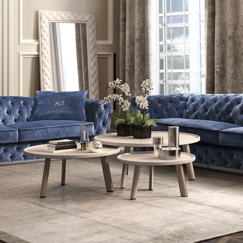 现代风格套桌 - Wave - Siwa Soft Style Home - MDF / 金属桌脚 / 中密度纤维板MDF桌脚
