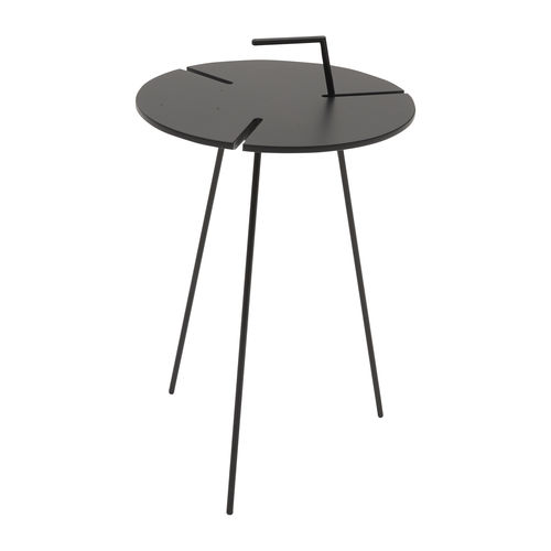 现代风格边桌 - STOK - SOFTLINE - MDF / 钢 / 圆形