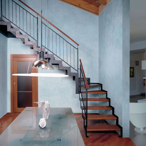 直线型楼梯 - LOGICA T - ITALIAN FASHION STAIRS - L型 / U形 / 木台阶