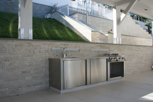 户外厨房 - OUTDOOR KITCHEN 1 - Bianchi group srl - 传统风格 / 不锈钢 / 无把手