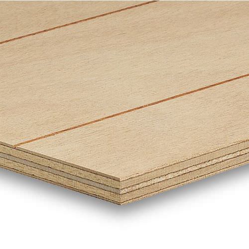 建筑胶合板 - FACADE PREMIUM : OKOUMÉ RAINURÉ 1 SIDE - Groupe Joubert - 用于木工工程 / FSC环保标签 / 木制